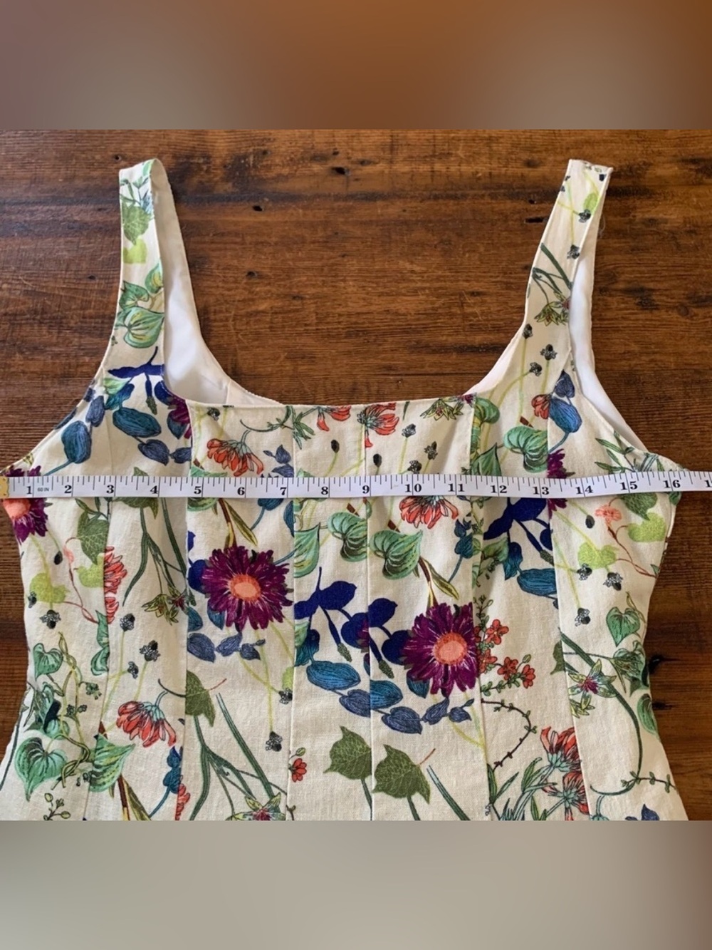 Christian Lacroix Cream Floral Midi Dress - Picture 11 of 12